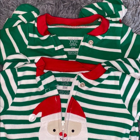 Carter’s Baby PJ’s Christmas Onsies Set sz 3months - Picture 6 of 6